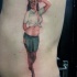militare ragazza pin up tatuaggio da David Corden