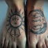 nuovo stile sole e luna tatuaggio da Kubach