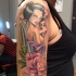 bella geisha pin up tatuaggio da Matt Difa