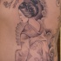 bel dipinto grande unico colore geisha Asiatica tatuaggio su lato
