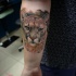 Tatuaje en el antebrazo,
cabeza de jaguar lindo