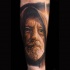 Portrait Stil farbiges Unterarm Tattoo von Obi Wan Kenobi