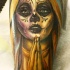 Tatuaje en el antebrazo, santa muerte chica ora
