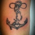 carino piccolo ancoraggio tradizionale tatuaggio