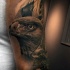 Tatuaje en el brazo,
 águila maravillosa realista
