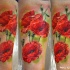 Realistischer Stil farbiges Arm Tattoo von wunderbaren Blumen