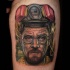 Realism style very detailed Breaking Bad hero tattoo on arm