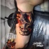 Tatuagem de caveira 3D realista
