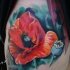 Tatuaggio incantevole il papavero rosso