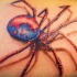 Red spider tattoo