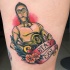 Tatuaje en la pierna, robot C3PO adorable de película la guerra de las galaxias