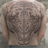 Esboço grande estilo inteiro de volta dividir tatuagem desenhado por Valentin Hirsch