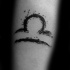 Small black ink symbol tattoo