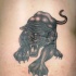 Knurrender schwarzer Panther Tattoo