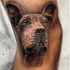 Tatuaggio molto realistico la testa del cane