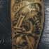 Le tatouage 3D artistique de bras biomécanique