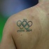 Anelli olimpici squadra americana tatuaggio