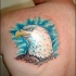 Aquila americana orgogliosa tatuaggio sulla schiena