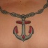 Tatuaggio catena con ancora