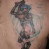 Tatuaje Ángel con armas de fuego Estilo del anime