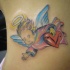 Tatuaggio angioletto porta cuora da San Valentino