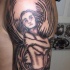 Tatuaje en el hombro Ángel mujer