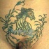 Lawn mower tattoo on pubis - Tattooimages.biz