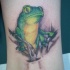 Tatouage sur la cheville de grenouille