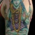 Le tatouage de Vishnu déité en couleur