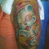 vecchio orsetto beve tatuaggio colorato