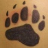 zampa di orso stampata tatuaggio