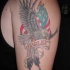 Le tatouage patriotique de Harley avec un aigle