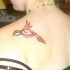Tatuaje en el hombro, pájarito sencillo