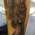angelo memoriale tatuaggio nero
