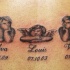angeli premurosi commemorativo in nero tatuaggio