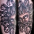 medusa gorgona tatuaggio nero