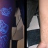 chitarra fosforescente tatuaggio