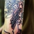 revolver e ciliegia manicotto pieno tatuaggio
