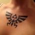 Legend of Zelda Tattoo im Schwarz