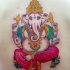 impressionante ganesha indu' tatuaggio colorato
