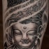 origginale statua budda  tatuaggio