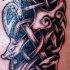 celtico trafori con testa di lupo tatuaggio