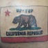 bandiera california colorato tatuaggio