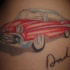 auto preferito da papa' tatuaggio