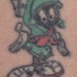 Tatuaje en color de Marvin el marciano.
