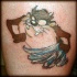 Tatuaggio personaggio Taz dei cartoni animati