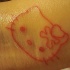 hello kitty inchiostro rosa tatuaggio