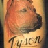 tatuaje conmemorial del perro argentino Tyson