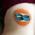 Le tatouage Mobius du symbol de l'infini en couleur