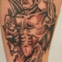 gemonio con cherubino sulle mani tatuaggio